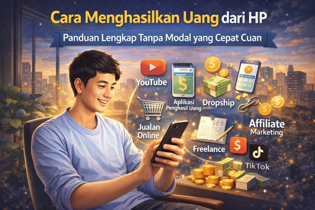 Cara Menghasilkan Uang dari HP Tanpa Modal, Panduan Lengkap untuk Pemula Agar Cepat Cuan (2026)