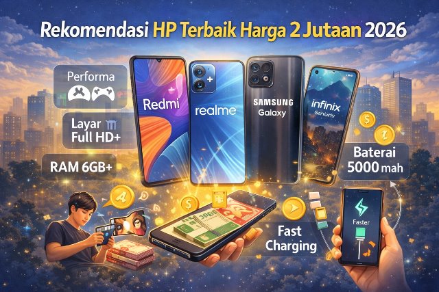 Rekomendasi HP Terbaik Harga 2 Jutaan 2026: Spesifikasi Gahar, Harga Bersahabat