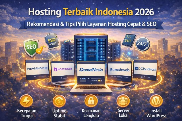 Hosting Terbaik Indonesia 2026, Rekomendasi Terbaru dan Tips Memilih untuk Website Cepat & SEO Tinggi